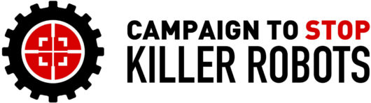 Autonomisten asejärjestelmien kieltoa ajavan Campaign to Stop Killer Robots -verkoston logo