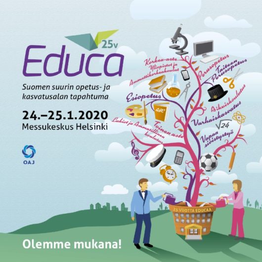 Educa Suomen suurin opetus- ja kasvatusalan tapahtuma 24.-25.1.2020 Messukeskuksessa. Olemme mukana!