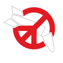 Ydinaseita vastustavan ICAN-verkoston rauhanmerkki-logo